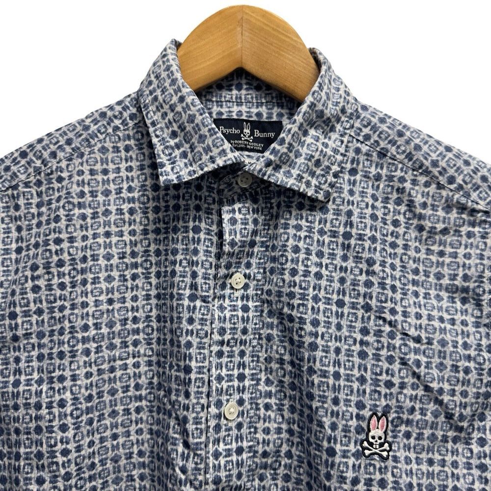 Psycho Bunny Patterned Casual Button-Down Shirt
